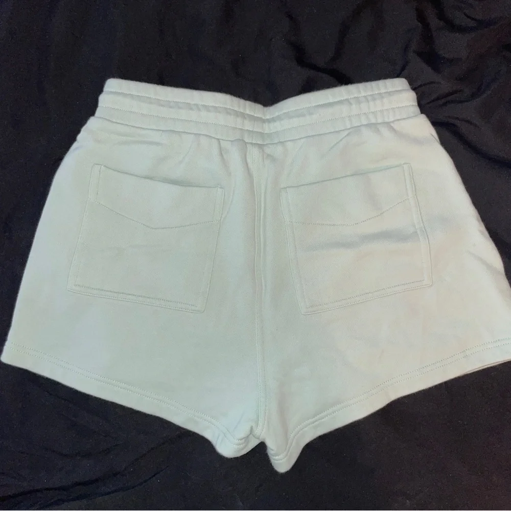 The Kooples sport Green Cotton Shorts With Embossed Logo in Mint - size 2
